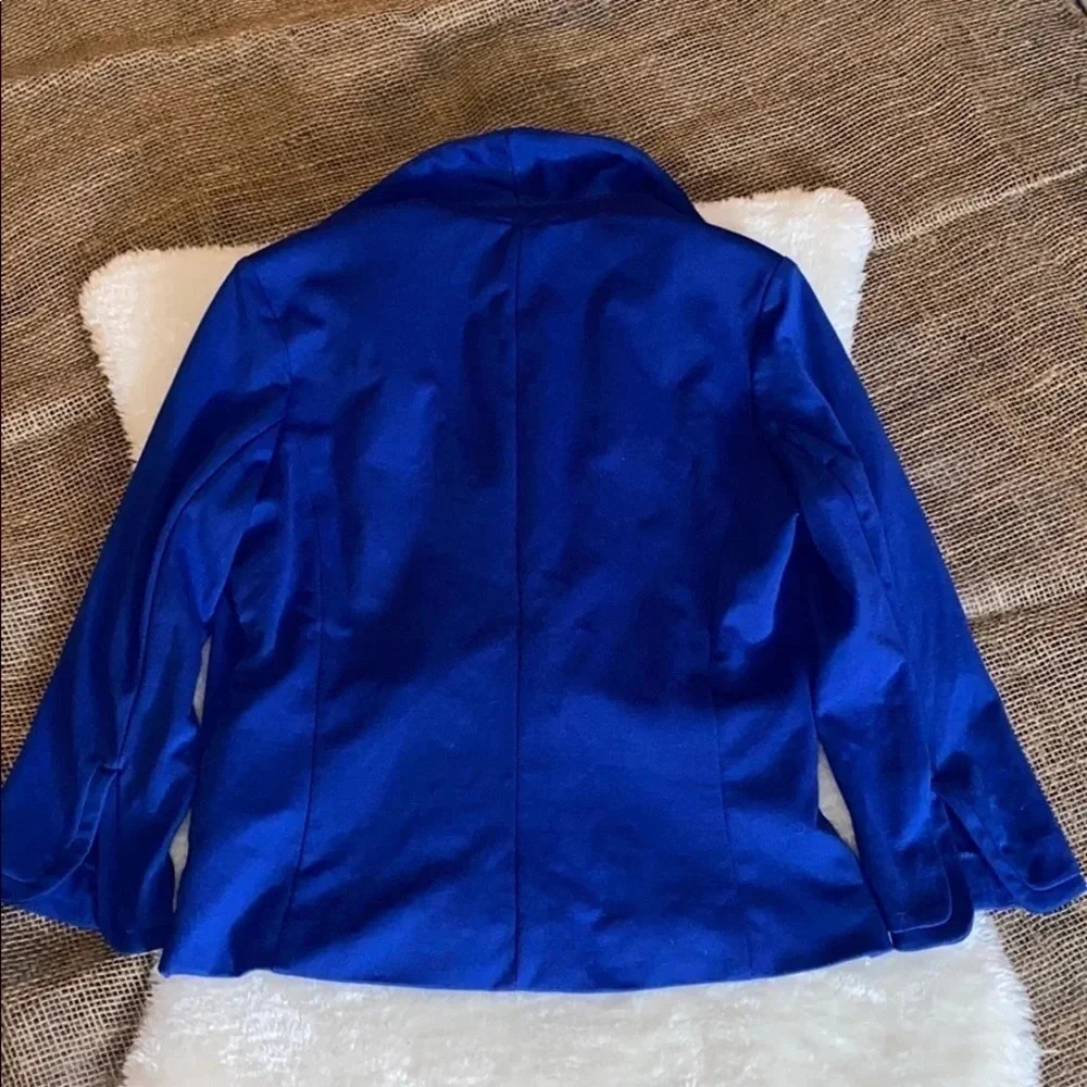 🎉HP💙Cleo petites ocean blue  blazer Petite Small - Picture 4 of 16